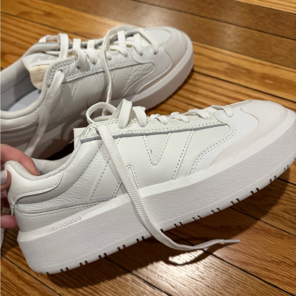 New Balance White CT302 Court Sneaker